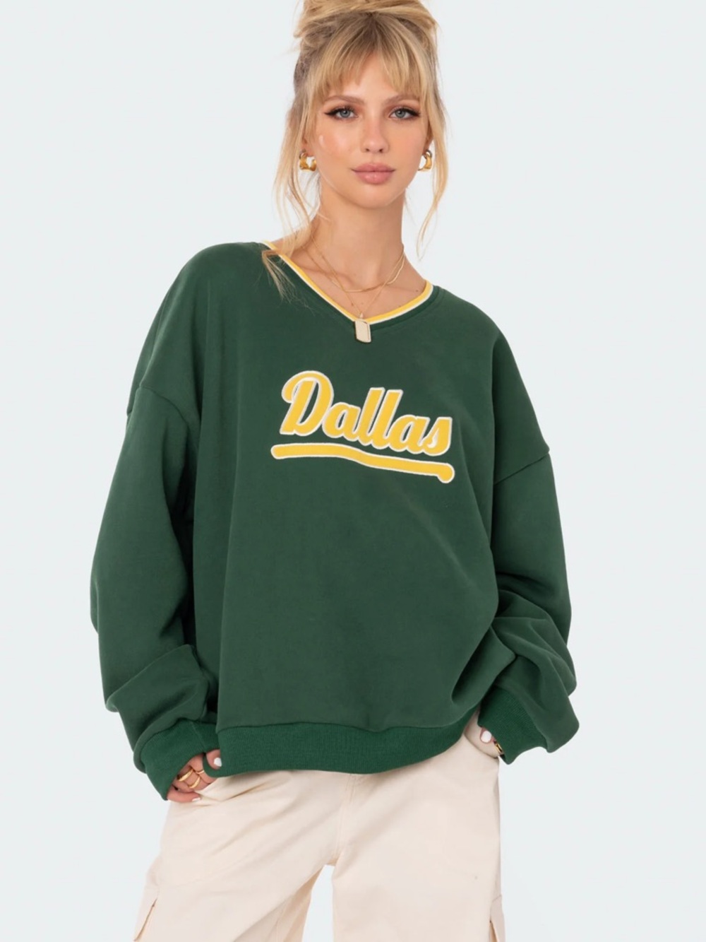 Edikted Dallas Crewneck Sweatshirt - M